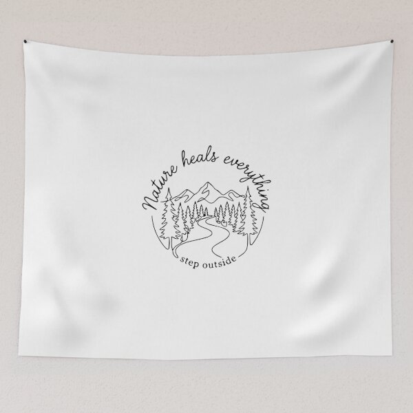 Item preview, Nature Heals Everything – Outdoor Adventure & Relaxed Camping Vibes designed and sold by typoinspired.