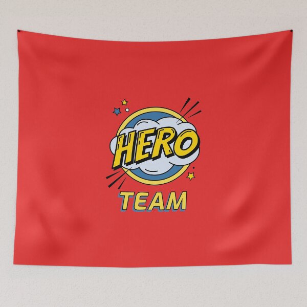 Artikelvorschau, HERO TEAM Comic-Design entworfen und verkauft von JusTiceT-shirts.