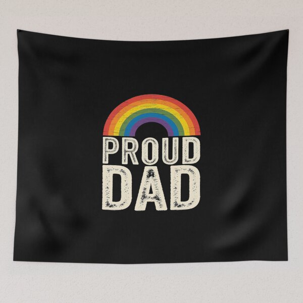 Item preview, LGBTQ Proud Dad Gay Pride LGBT Ally Rainbow Father's Day  designed and sold by SyntaxClaw.