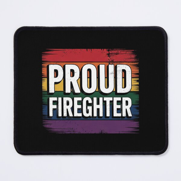 Item preview, LGBTQ Proud Firefighter Gay Pride Rainbow  designed and sold by AquaKiev.