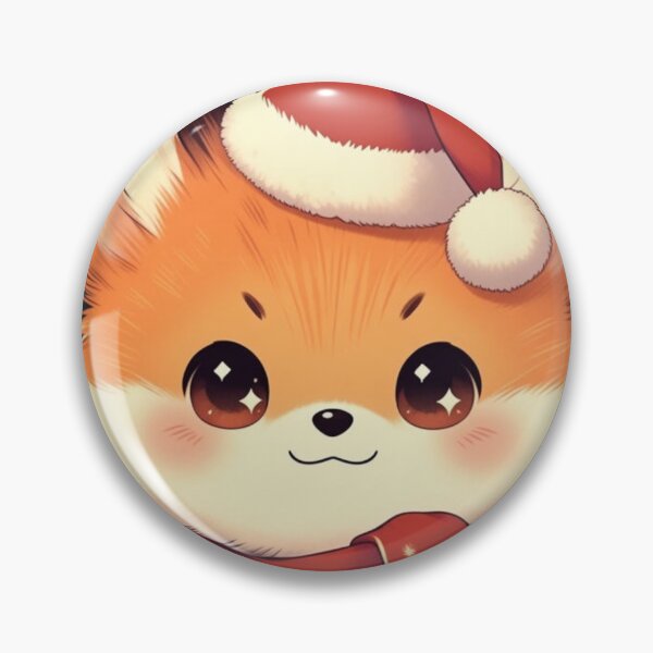 Item preview, Kawaii Christmas Fox with Tree designed and sold by ChinzorigBAY.