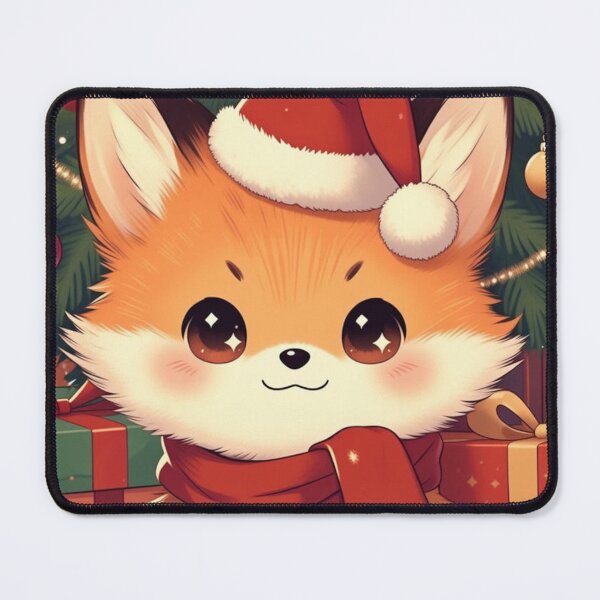 Item preview, Kawaii Christmas Fox with Tree designed and sold by ChinzorigBAY.