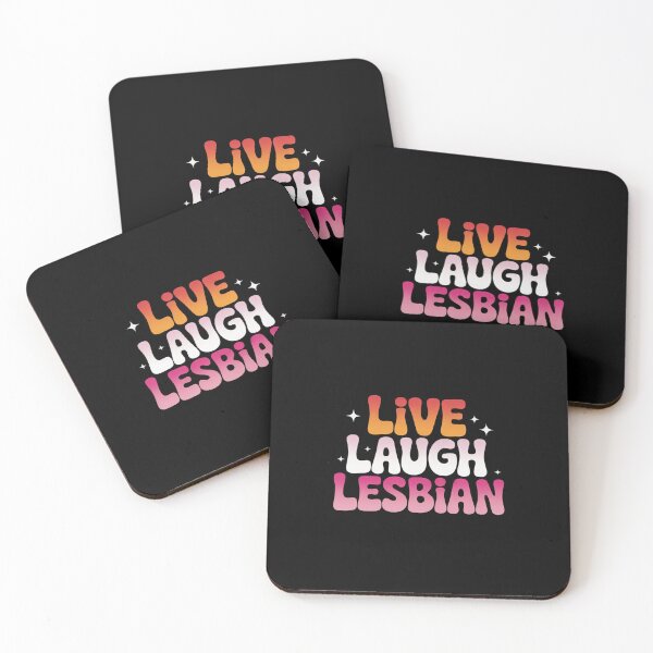 Item preview, Live Laugh Lesbian Rainbow LGBTQ Gay Lesbian Pride month  designed and sold by AquaKiev.