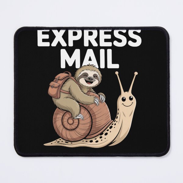 Item preview, Sloth Postman Riding Snail Express Mail designed and sold by SiegridOffical.
