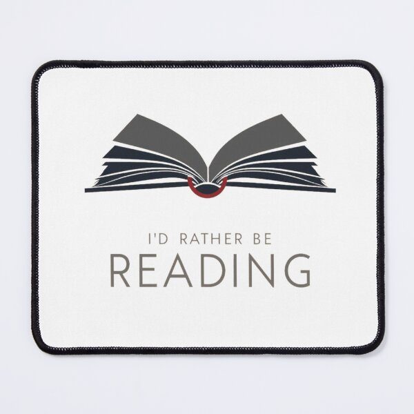 Item preview, I'd rather be reading, book lover designed and sold by YvkafromPoland.