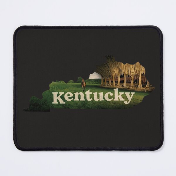 Item preview, Kentucky State Outline Horse Farm Mammoth Cave Silhouette - Bluegrass Pride Graphic designed and sold by TitanRN.