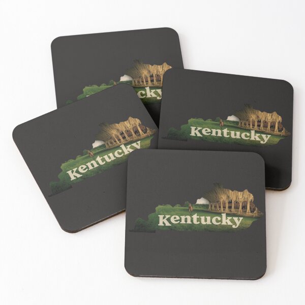 Item preview, Kentucky State Outline Horse Farm Mammoth Cave Silhouette - Bluegrass Pride Graphic designed and sold by TitanRN.