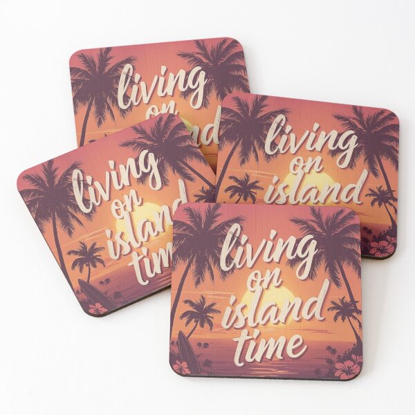 Item preview, Living On Island Time - Island, beach, palm trees and the sea - No. 01 - 9216x9216 designed and sold by darky72.