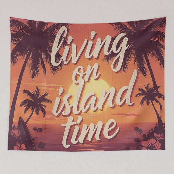 Item preview, Living On Island Time - Island, beach, palm trees and the sea - No. 01 - 9216x9216 designed and sold by darky72.