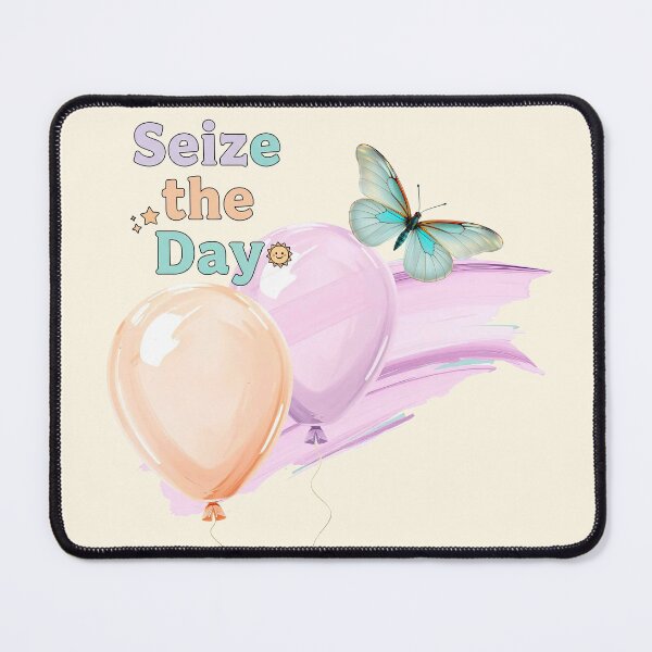 Item preview, Seize the Day Aesthetic - Pastel Butterfly & Balloon Art designed and sold by MCT-GALLERY.