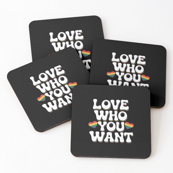 Item preview, Love Who You Want Gay Pride LGBT Rainbow  designed and sold by AquaKiev.