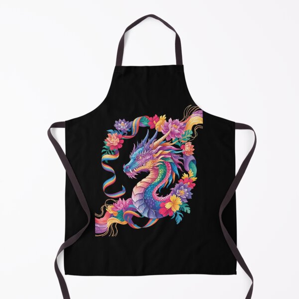 Item preview, Watercolor Dragon Flowers Beautiful Art Colorful designed and sold by InspiredFoul.