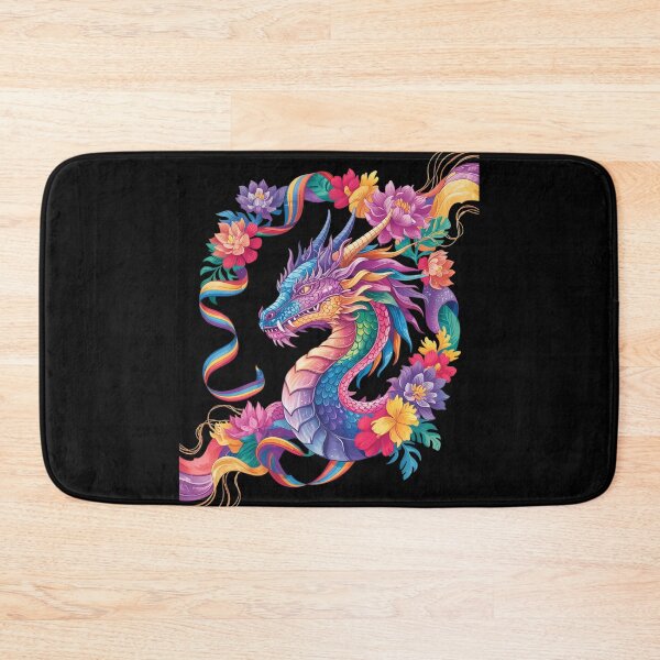 Item preview, Watercolor Dragon Flowers Beautiful Art Colorful  designed and sold by InspiredFoul.