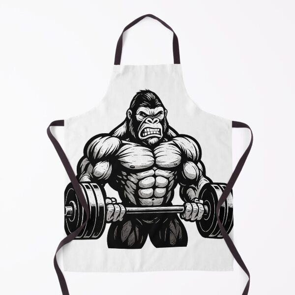 Item preview, Muscular Gorilla Weightlifting Design designed and sold by Khatare.