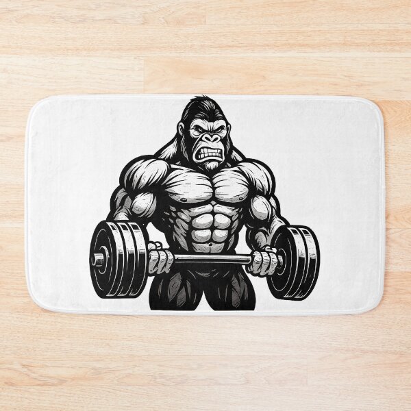 Item preview, Muscular Gorilla Weightlifting Design designed and sold by Khatare.