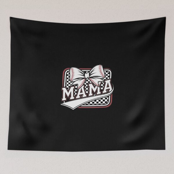 Item preview, Mama Coquette Bow Game Day Baseball Softball Cheer Mom designed and sold by SyntaxClaw.