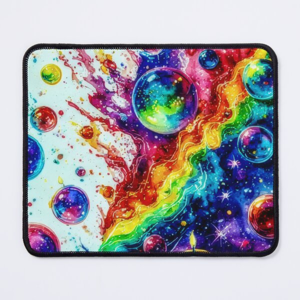 Item preview, Colorful watercolor bubbles with a universe flair designed and sold by Mianku | Für das Leben.