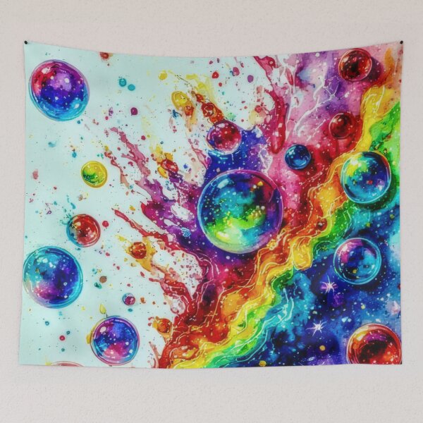 Item preview, Colorful watercolor bubbles with a universe flair designed and sold by Mianku | Für das Leben.
