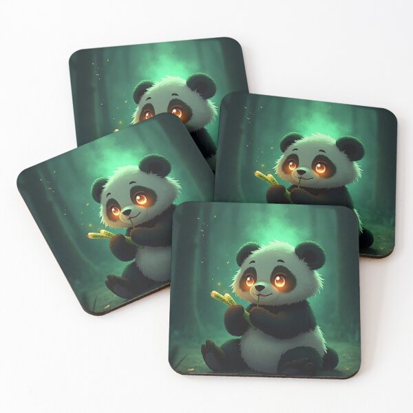 Item preview, Cute Dark Anime Panda – Sugarcane Aura Moment designed and sold by OhmAuraArt.