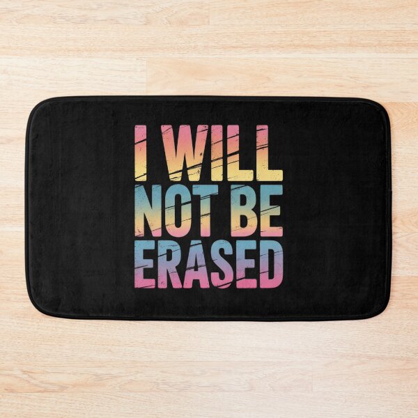 Item preview, I WILL NOT BE ERASED Meme Transgender Flag Pride  designed and sold by MarryIsMonth.