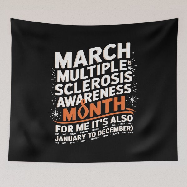 Item preview, March Is Multiple Sclerosis Awareness Month MS Warrior  designed and sold by AquaKiev.