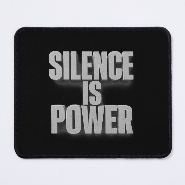 Item preview, Silence Is Power - Brutalist Concrete Typography designed and sold by MKreative Studio.