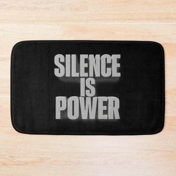 Item preview, Silence Is Power - Brutalist Concrete Typography designed and sold by MKreative Studio.
