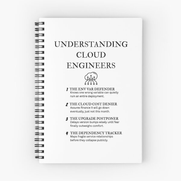 Item preview, Cloud Engineer Personality Types – Funny Definitions designed and sold by PsyFlow35.