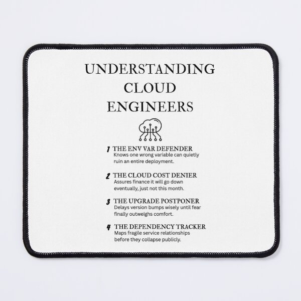 Item preview, Cloud Engineer Personality Types – Funny Definitions designed and sold by PsyFlow35.