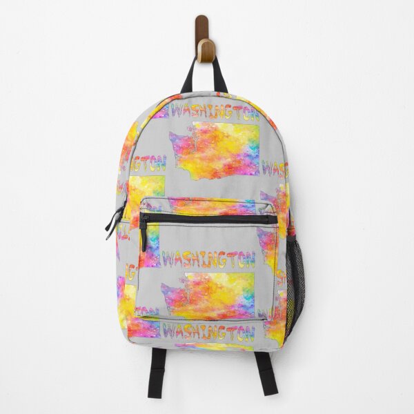 Item preview, Vibrant Watercolor Washington State Map - Colorful Artistic WA Pride designed and sold by mashmosh.