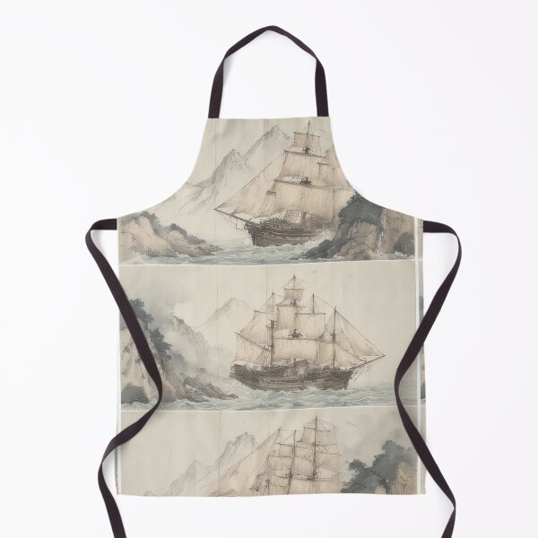 Item preview, Sailing ships painted on a stormy sea designed and sold by Mianku | Für das Leben.