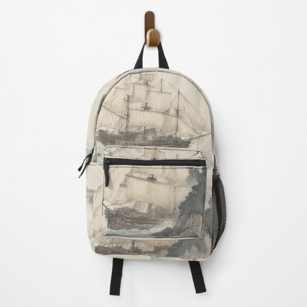 Item preview, Sailing ships painted on a stormy sea designed and sold by Mianku | Für das Leben.