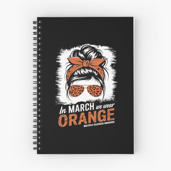 Item preview, March We Wear Orange Messy Bun Multiple Sclerosis Awarenes designed and sold by AquaKiev.