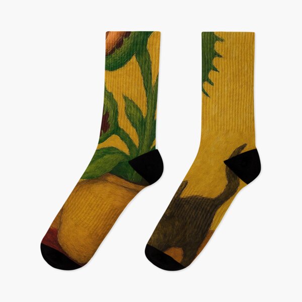 Item preview, Van Gogh Sunflowers v Venus Flytraps-Old Masters Remastered  designed and sold by chipshopchippy.