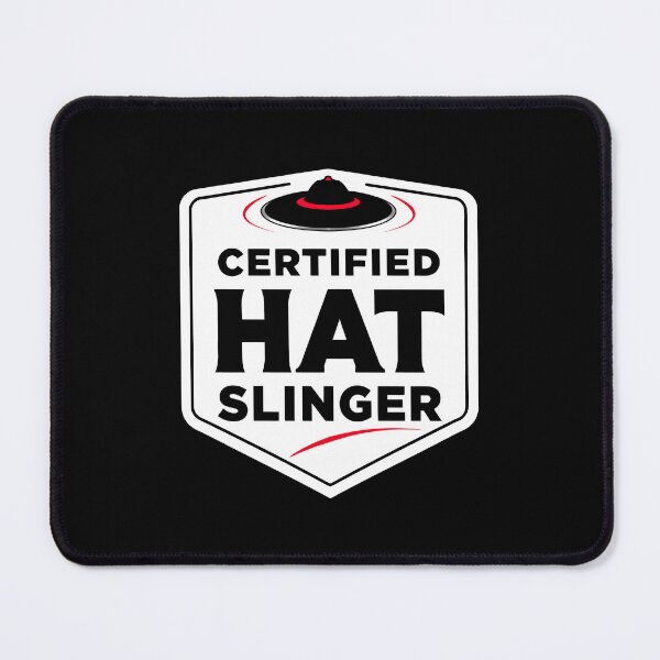 Item preview, Cool Iconic Razor Hat Design - Mortal Kung Lao Kombat Gamer Art Logo (White on Black) designed and sold by SlightlyUnreal.