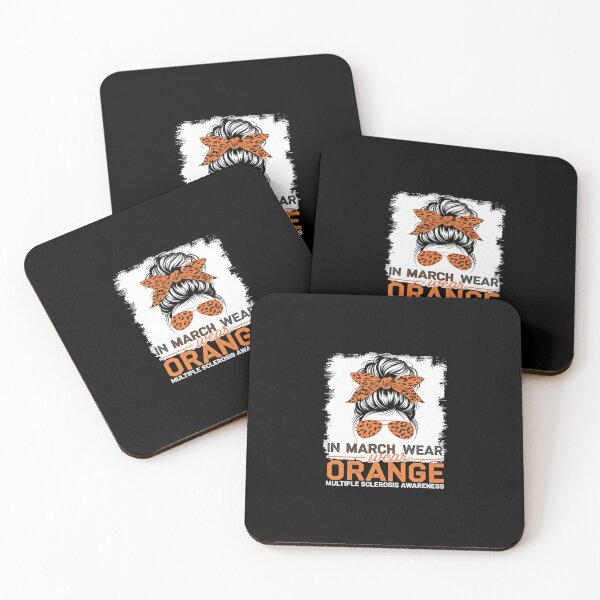 Item preview, March We Wear Orange Messy Bun Multiple Sclerosis Awareness designed and sold by SyntaxClaw.