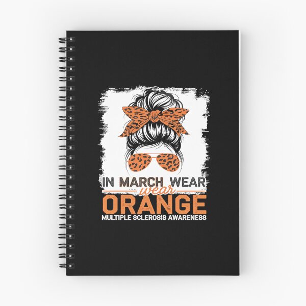 Item preview, March We Wear Orange Messy Bun Multiple Sclerosis Awareness designed and sold by SyntaxClaw.