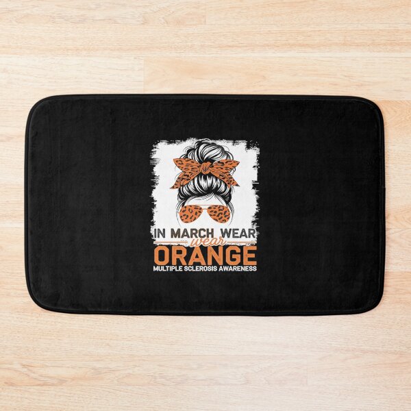 Item preview, March We Wear Orange Messy Bun Multiple Sclerosis Awareness designed and sold by SyntaxClaw.