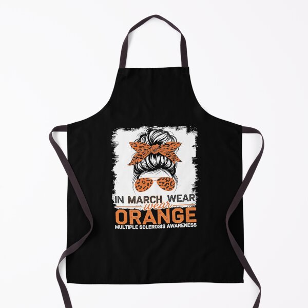 Item preview, March We Wear Orange Messy Bun Multiple Sclerosis Awareness designed and sold by SyntaxClaw.