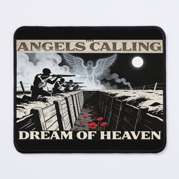 Item preview, Angels Calling – heavy metal WWI Tribute Art designed and sold by GeoWhimsy Studio.