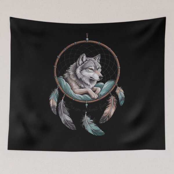 Item preview, Vintage Western Dreamcatcher Wolf Wolf Women  designed and sold by KotexTemu.