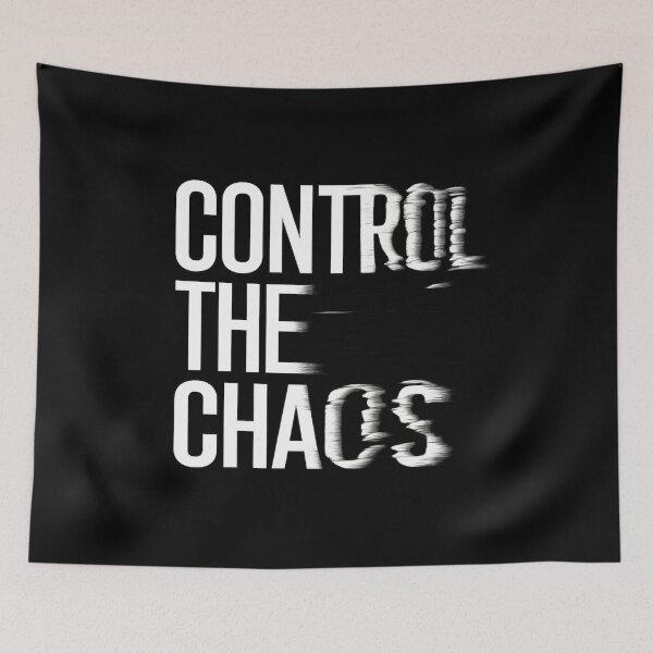 Item preview, CONTROL THE CHAOS - Split Typography Tech-Art Design designed and sold by MKreative Studio.