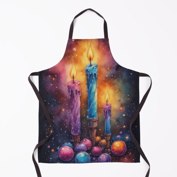 Item preview, Candles in the Cosmos: A celebratory watercolor painting designed and sold by Mianku | Für das Leben.
