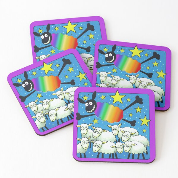 Item preview, Happy rainbow sheep designed and sold by Woofsound.