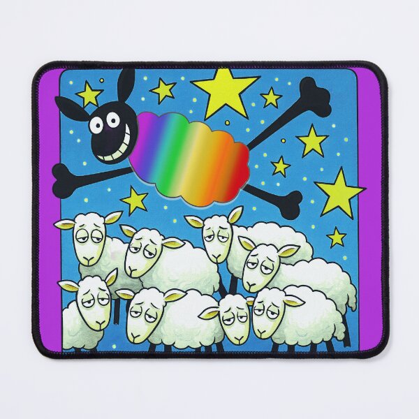 Item preview, Happy rainbow sheep designed and sold by Woofsound.