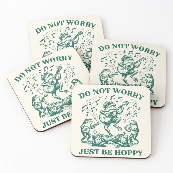Item preview, Don't Worry Be Hoppy Frog Music Band Retro designed and sold by Y-Vibes.