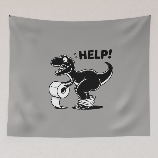 Item preview, T-Rex and TP – Funny Dinosaur Bathroom Humor Design designed and sold by RollFuzzy.