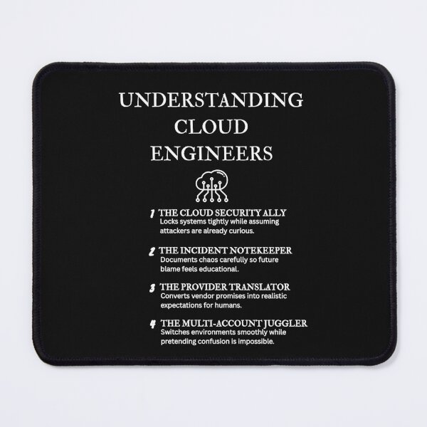 Item preview, Tech Job Humor – Understanding Cloud Engineers – Black designed and sold by PsyFlow35.
