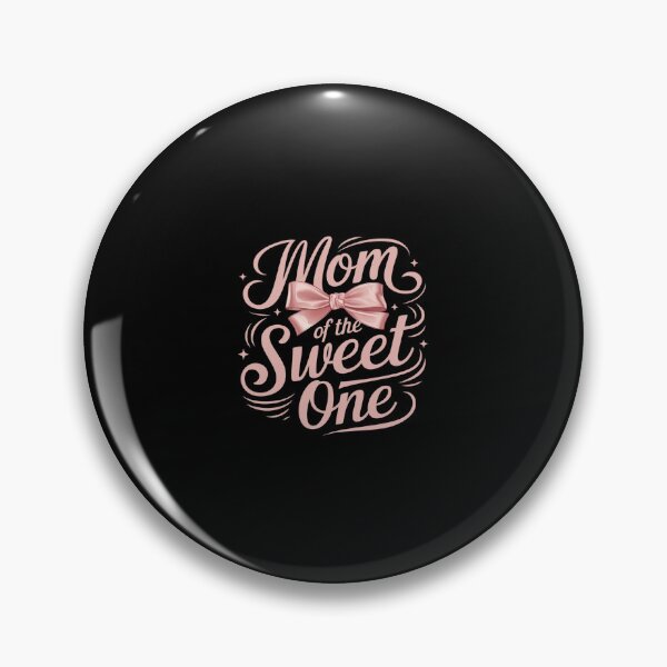 Item preview, Mom Of The Sweet One 1st Birthday Girl Coquette Pink Bow designed and sold by SyntaxClaw.