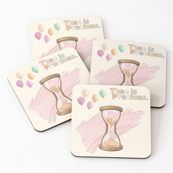 Item preview, Time Is Precious Aesthetic - Hourglass Pastel Motivation designed and sold by MCT-GALLERY.